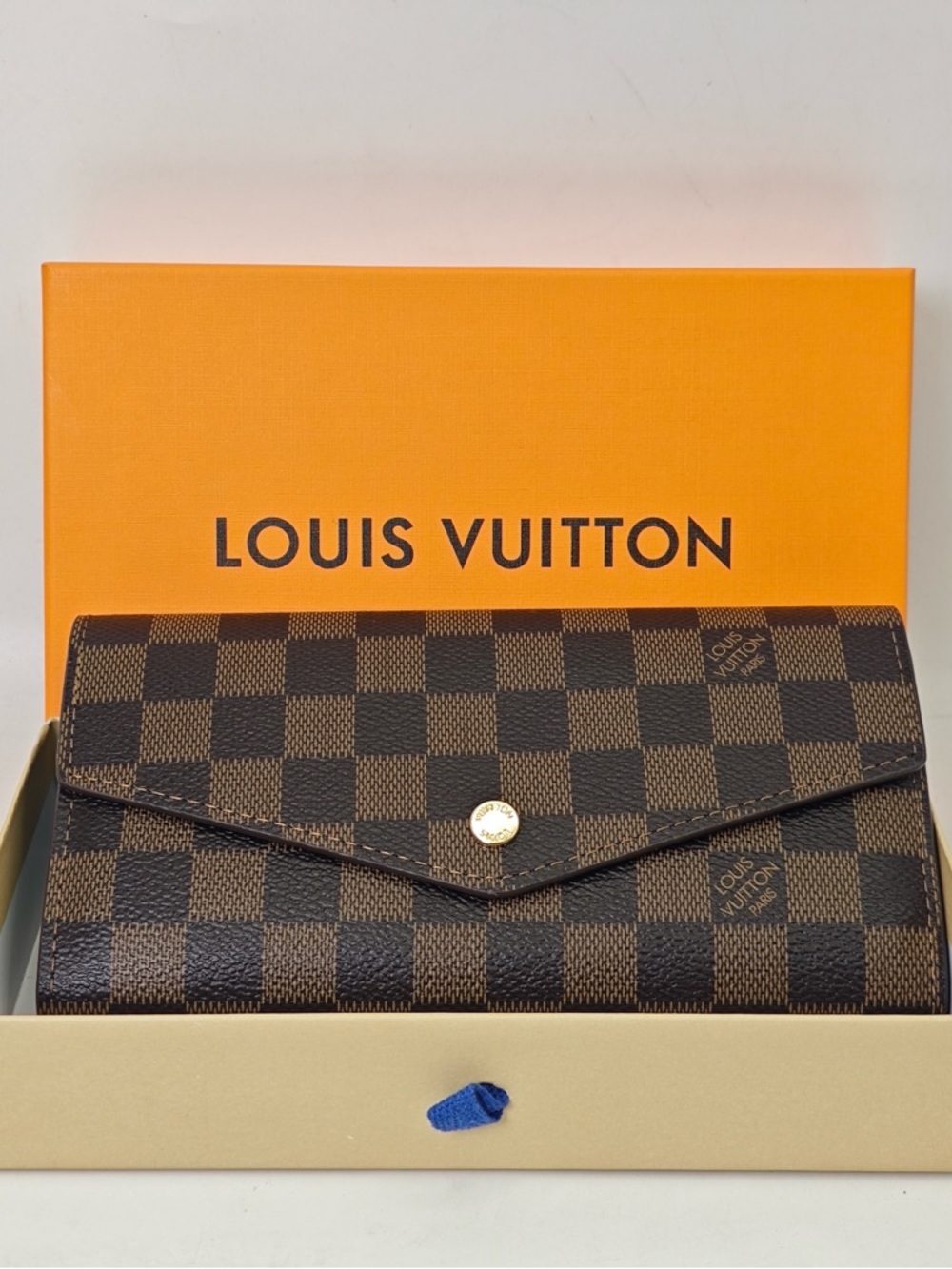 Louis Vuitton Brown Damier Ebene Envelope Wallet